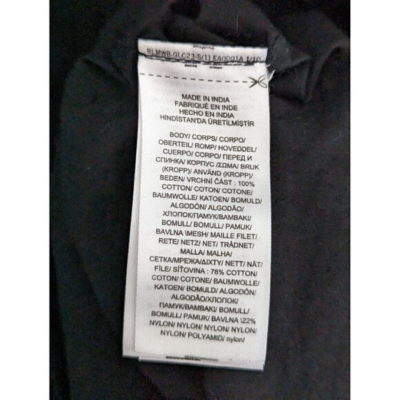 Lauren Ralph Lauren Embroidered Black Shift Dress Size 6 - Picture 9 of 10